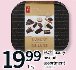 Fortinos PC LUXURY BISCUIT ASSORTMENT, 1 KG offer
