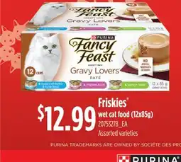 Fortinos FRISKIES WET CAT FOOD, 12x85g offer