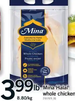Fortinos MINA HALAL WHOLE CHICKEN offer