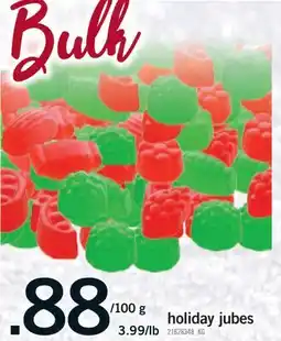 Fortinos HOLIDAY JUBES, 3.99/LB offer