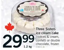 Fortinos THREE SISTERS ICE CREAM CAKE, 1.2 KG offer