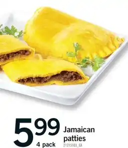 Fortinos JAMAICAN PATTIES, 4 PACK offer