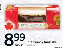 Fortinos PC BRANDY FRUITCAKE, 600 G offer