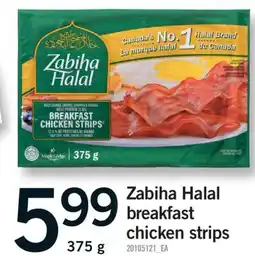 Fortinos ZABIHA HALAL BREAKFAST CHICKEN STRIPS, 375 G offer