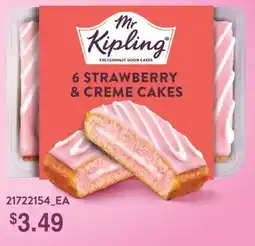 Fortinos MR. KIPLING 6 STRAWBERRY & CREAM CAKES offer