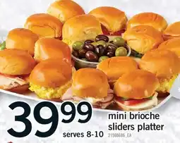 Fortinos MINI BRIOCHE SLIDERS PLATTER offer
