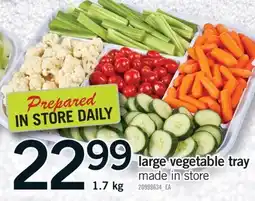 Fortinos LARGE VEGETABLE TRAY, 1.7 KG offer