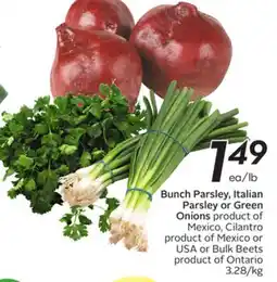 Sobeys Bunch Parsley, Italian Parsley or Green Onions offer