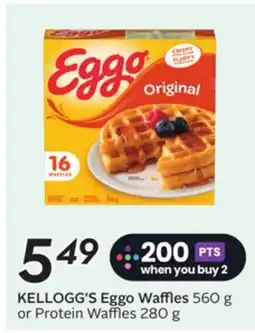 Sobeys KELLOGG'S Eggo Waffles offer