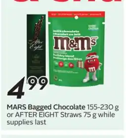 Sobeys MARS Bagged Chocolate 155-230 g or AFTER EIGHT Straws 75 g offer