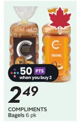 Sobeys COMPLIMENTS Bagels offer