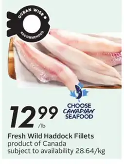 Sobeys Fresh Wild Haddock Fillets offer
