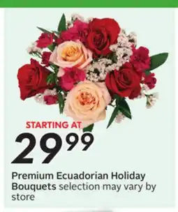 Sobeys Premium Ecuadorian Holiday Bouquets offer