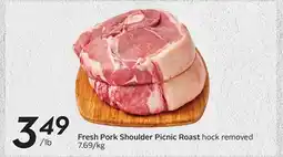 Sobeys Fresh Pork Shoulder Picnic Roast hock removed offer