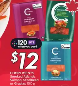 Sobeys COMPLIMENTS Smoked Atlantic Salmon, Steelhead offer
