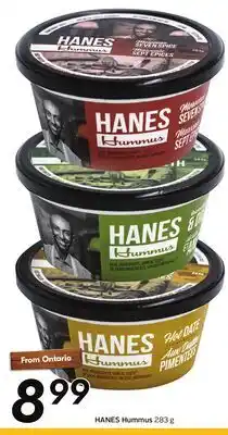 Sobeys HANES Hummus offer