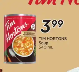 Sobeys TIM HORTONS Soup offer