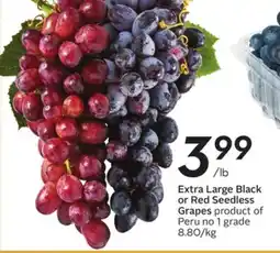 Sobeys Extra Large Black or Red Seedless Grapes offer