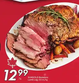 Sobeys SUNGOLD Boneless Lamb Leg offer