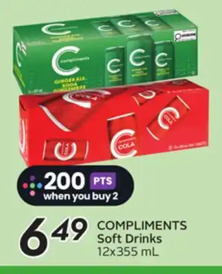 Sobeys COMPLIMENTS Soft Drinks offer