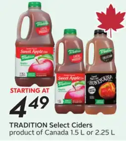 Sobeys TRADITION Select Ciders offer