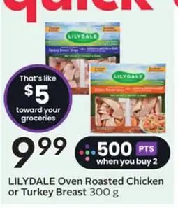 Sobeys LILYDALE Oven Roasted Chicken or Turkey Breast offer