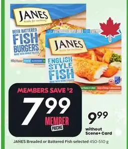Sobeys JANES Breaded or Battered Fish offer