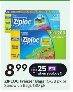 Sobeys ZIPLOC Freezer Bags offer