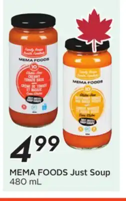 Sobeys MEMA FOODS Just Soup offer