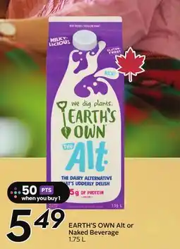 Sobeys EARTH'S OWN Alt or Naked Beverage offer