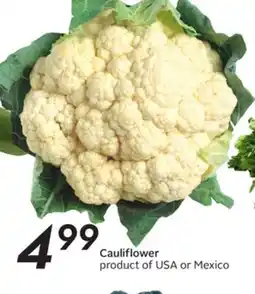 Sobeys Cauliflower offer