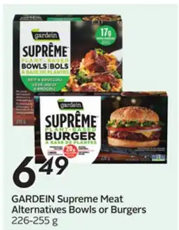 Sobeys GARDEIN Supreme Meat Alternatives Bowls or Burgers offer