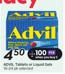 Sobeys ADVIL Tablets or Liquid Gels offer