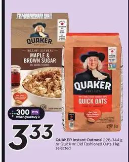 Sobeys QUAKER Instant Oatmeal offer