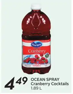 Sobeys OCEAN SPRAY Cranberry Cocktails offer