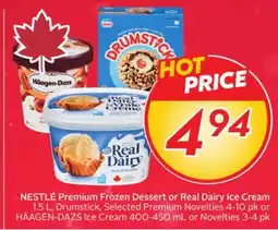 Sobeys NESTLÉ Premium Frozen Dessert or Real Dairy Ice Cream offer