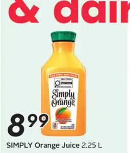 Sobeys SIMPLY Orange Juice offer