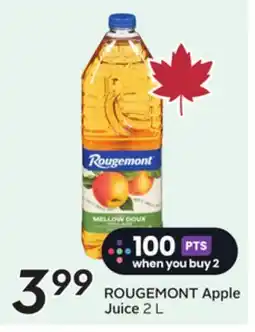 Sobeys ROUGEMONT Apple Juice offer