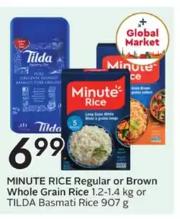 Sobeys MINUTE RICE Regular or Brown Whole Grain Rice offer