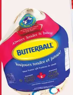 Sobeys BUTTERBALL Frozen Grade A Turkeys offer
