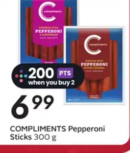 Sobeys COMPLIMENTS Pepperoni Sticks offer