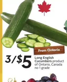 Sobeys Long English Cucumbers offer