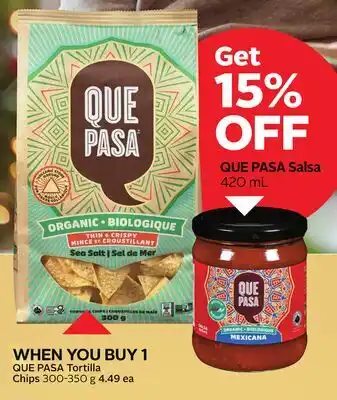 Sobeys QUE PASA Tortilla Chips offer