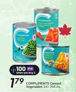 Sobeys COMPLIMENTS Canned Vegetables offer