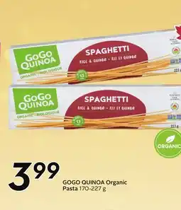Sobeys GOGO QUINOA Organic Pasta offer