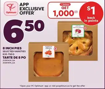 Independent Grocer 8 INCH PIES, 635-750 G offer