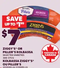 Independent Grocer ZIGGY'S OR PILLER'S KOLBASSA, 300-375 G offer