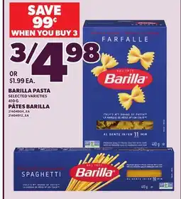 Independent Grocer BARILLA PASTA, 410 G offer