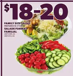 Independent Grocer FAMILY SIZE SALAD offer