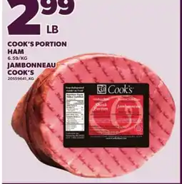 Independent Grocer COOK'S PORTION HAM offer